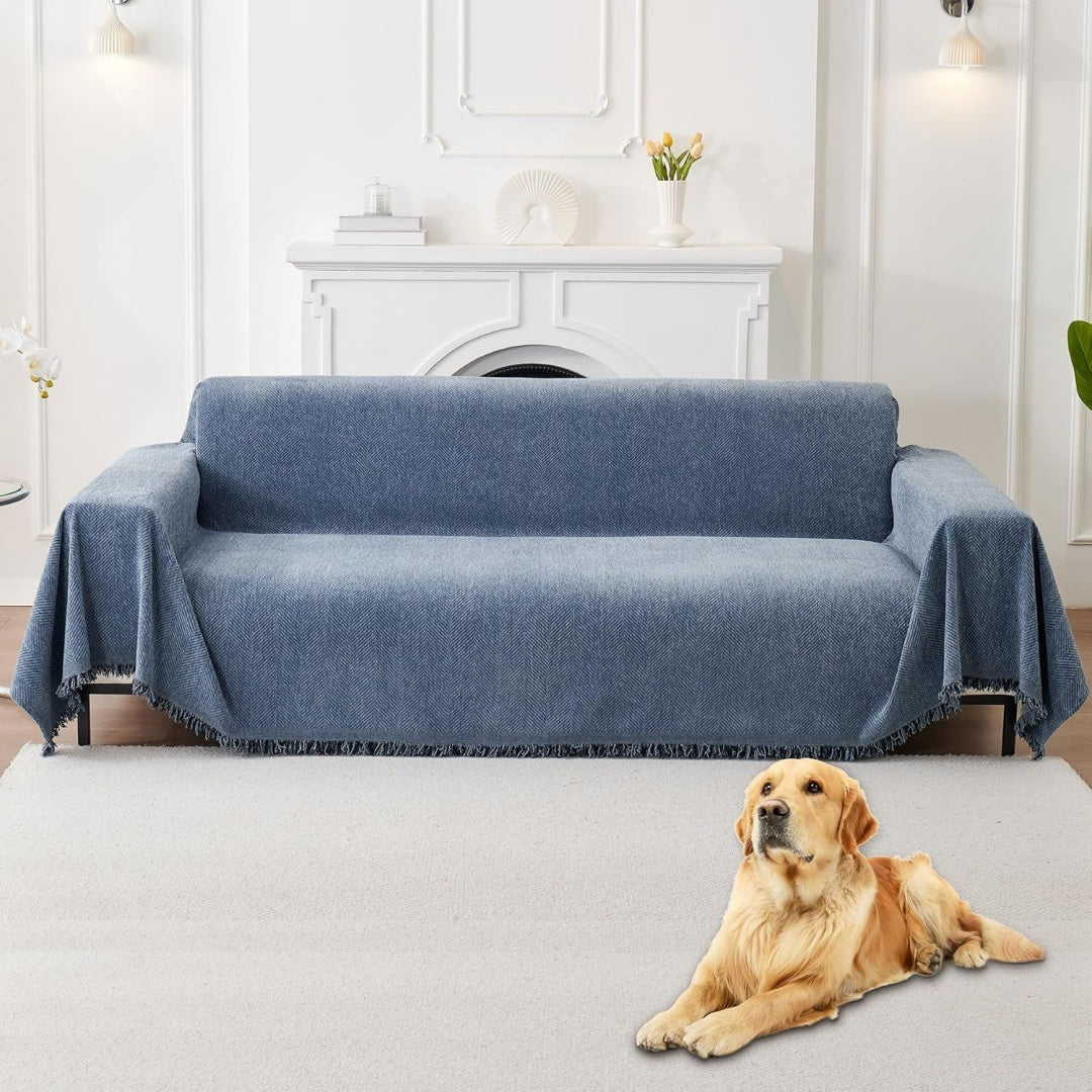 Divano confortevole con ante regolabile blu