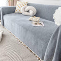 Divano da soggiorno KnSam Home Coperta tinta unita grigio
