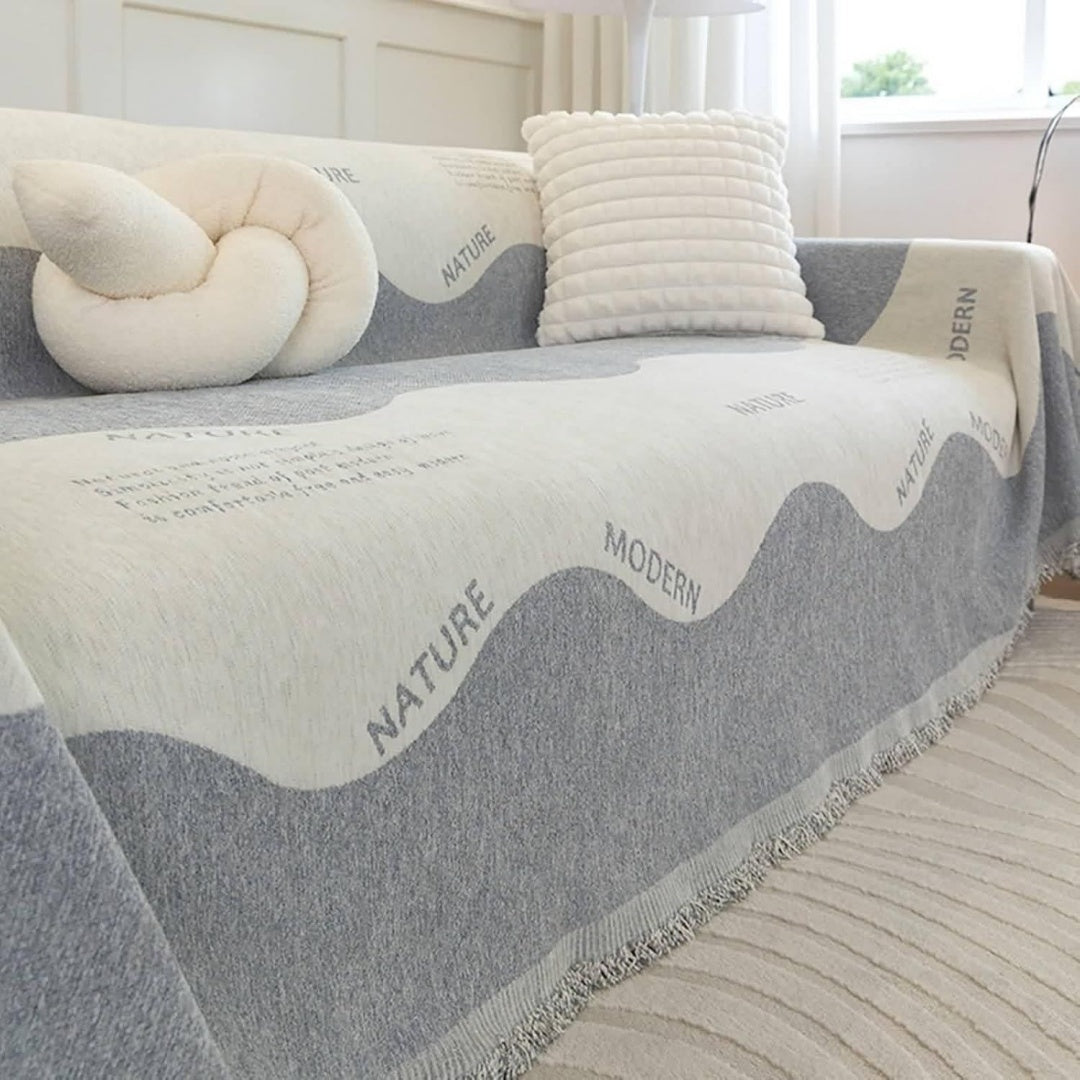 Divano confortevole stile vintage grigio