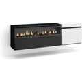 Mobile audiovisivo nero con illuminazione LED