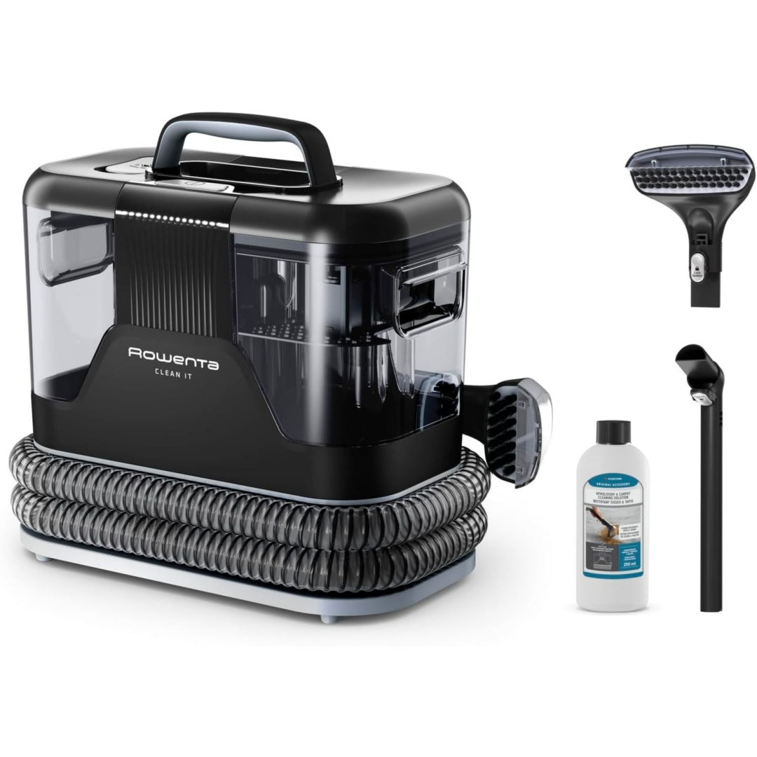 Mobile funzionale Rowenta Clean Lavatappeti Portatile, Grigo, nero