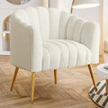 Arredo per soggiorno beige con braccioli rivestimento in velluto