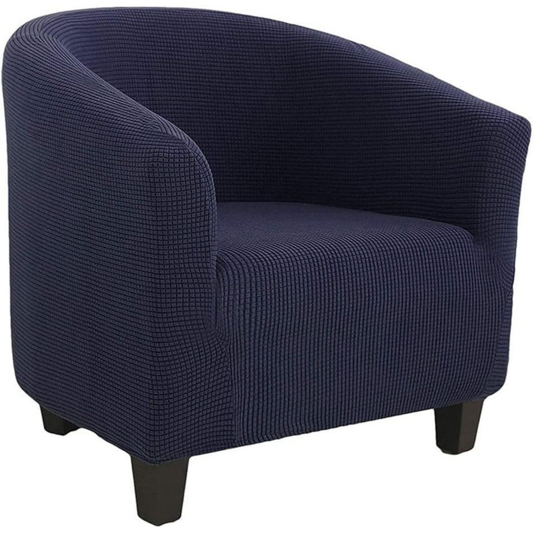 Seduta lounge Coprisedia Club, elegante accogliente coprisedia, blu