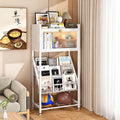 Libreria contenitore con ante su ruote bianco