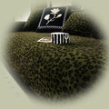 Divano da soggiorno Divano Protector Stampa Leopardata Copridivano nero
