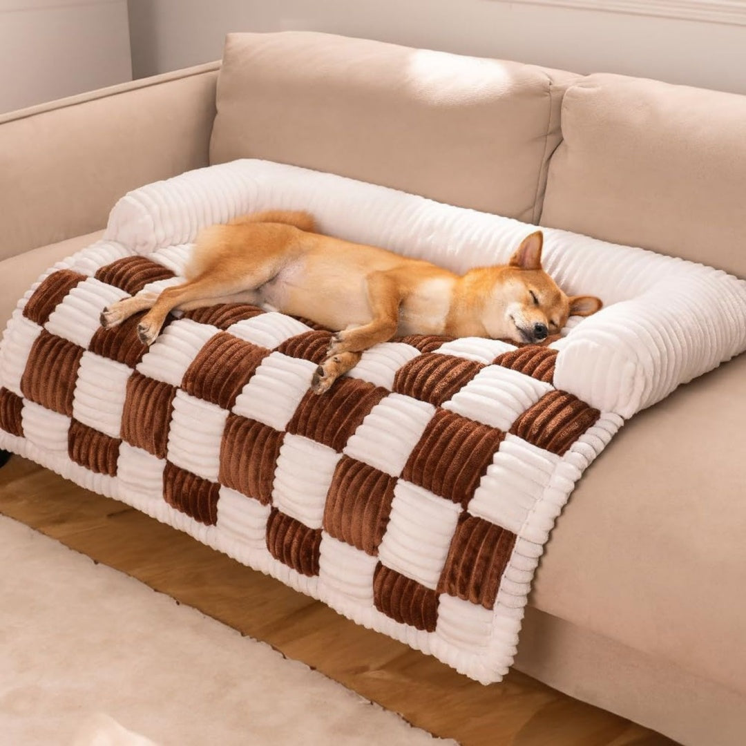 Divano confortevole Cozy Couch Cover, divertente tappetino crema