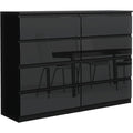 Arredo per soggiorno 120x101,5x39 cm nero