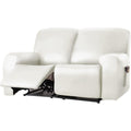 Divano confortevole reclinabile con braccioli bianco