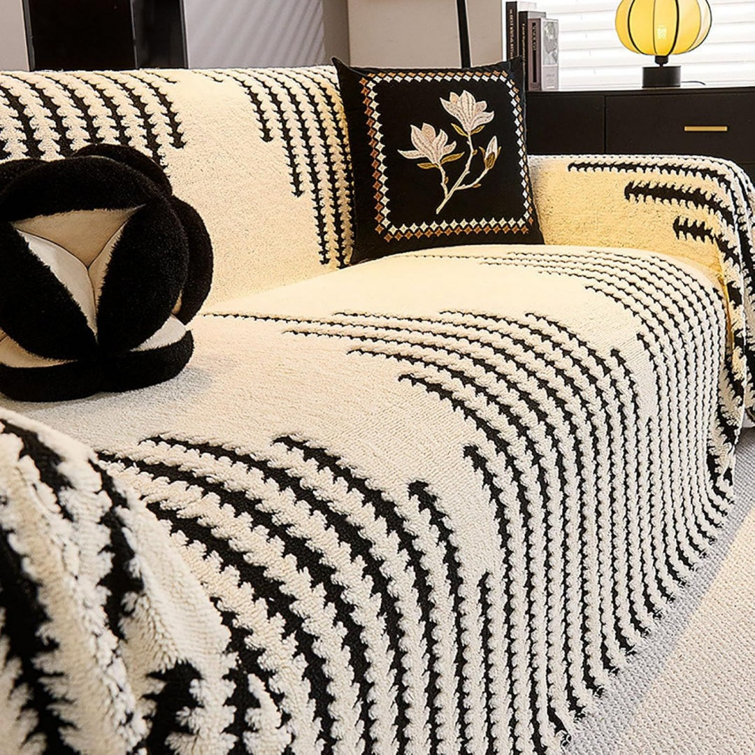 Divano da soggiorno Universale Copridivano Mobili Copertureper Peluche bianco