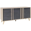 Mobile funzionale con ante in MDF grigio