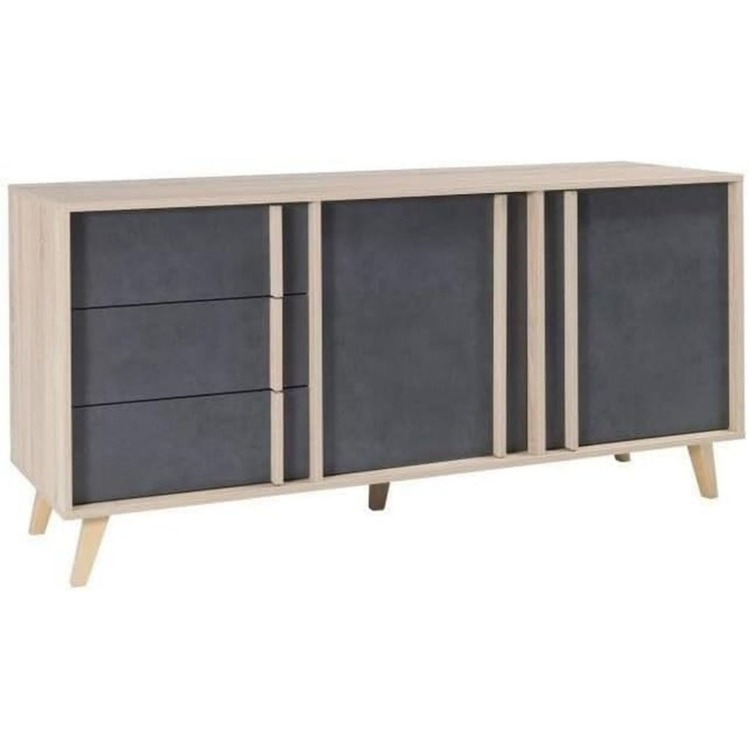 Mobile funzionale con ante in MDF grigio