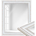 Specchi da parete in legno massello con vetro bianco
